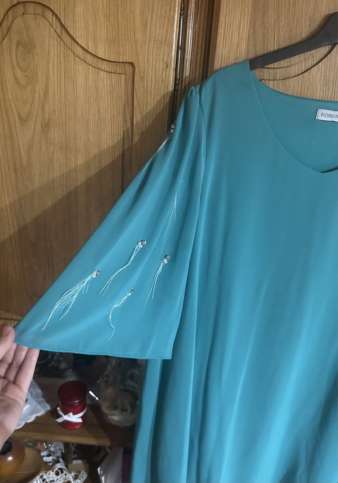 Rochie turcoaz verde