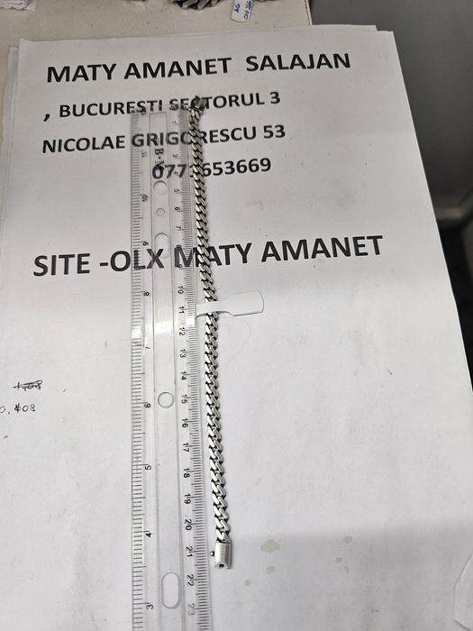 Vand bratara din argint 925 15.25 g cod 268