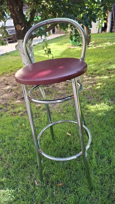 Scaun bar de inox