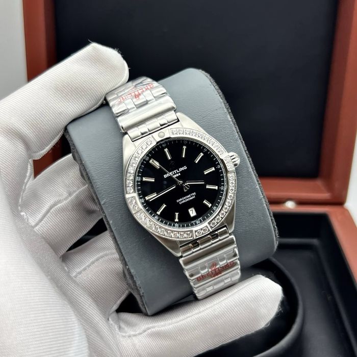 breitling chronomat black dial 36,mm lady