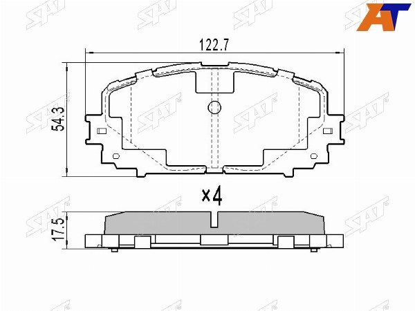Колодки тормозные Toyota Vitz