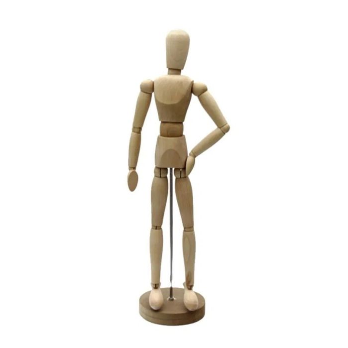 Манекен от дърво 20см.
