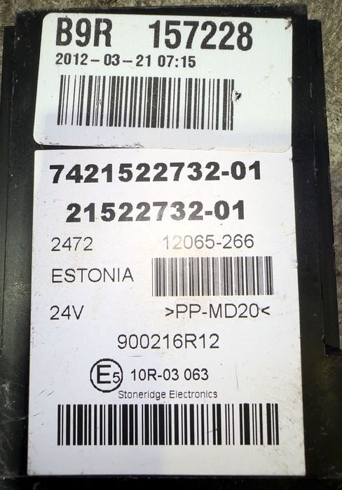 20739680 Unitatea de control a cutiei de viteze STONERIDGE ELECTRONICS B6, B7, B9, B10, B12 bus (1978-2011) VOLVO