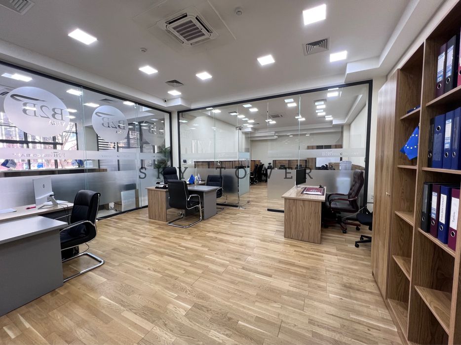 Офис 208м2 возле метро Ойбек с мебелью!