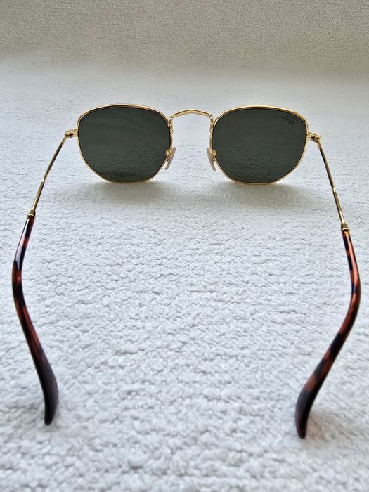 Слънчеви очила Ray-Ban Hexagonal Flat Lenses Gold/Green
