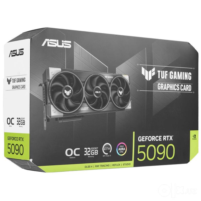 - Видеокарта ASUS GeForce RTX 5090 TUF GAMING OC 32GB GDDR7