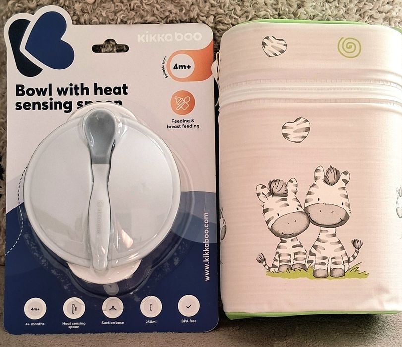 Сет за захранване и термочанта за бебешки шишета