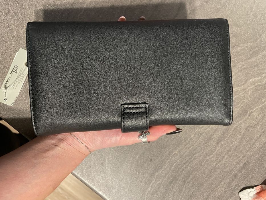 Portofel Meli Melo Simple Black  ~ 5 x 20 x 12 cm