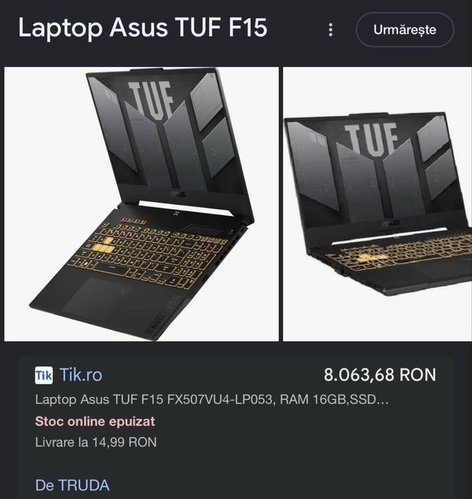 Vand laptop Asus TUF F15