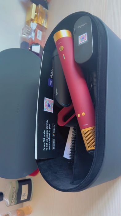 Dyson Airwrap Coanda2x Straight Wavy Red Velvet Gold Nefolosit