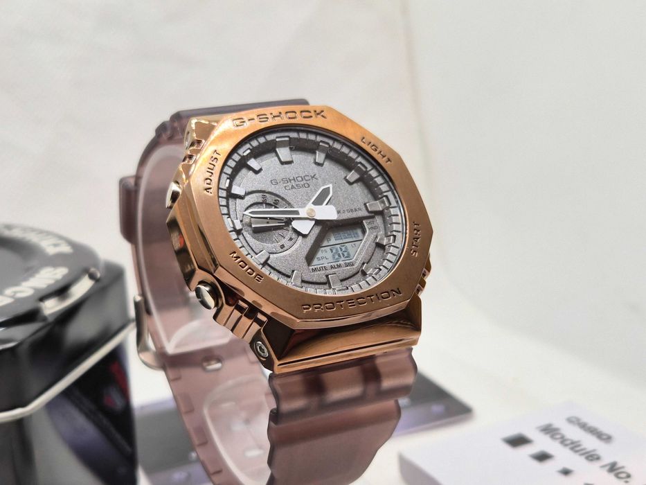 Ceas Sport Barbati Casio g shock GM 2100 Metal-Rubber,Midnight Fog Edition .Nou, Garantie 2 ani