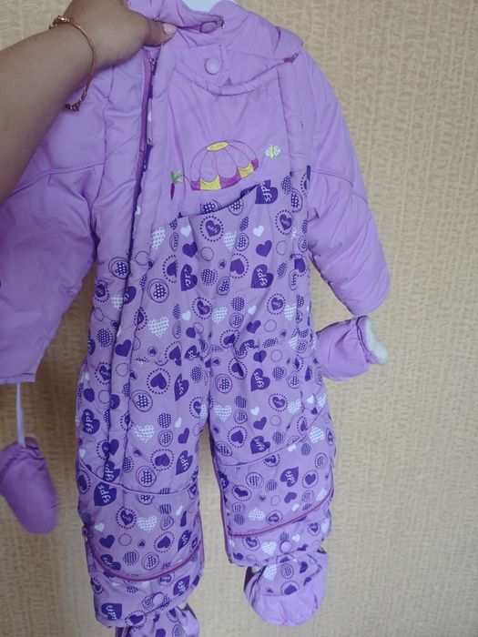 зимний комбинезон для девочки