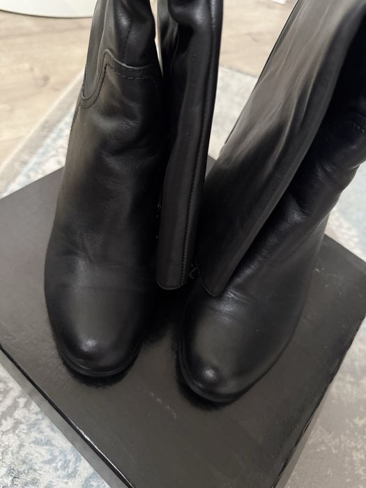 Кожаные сапаги осень весна