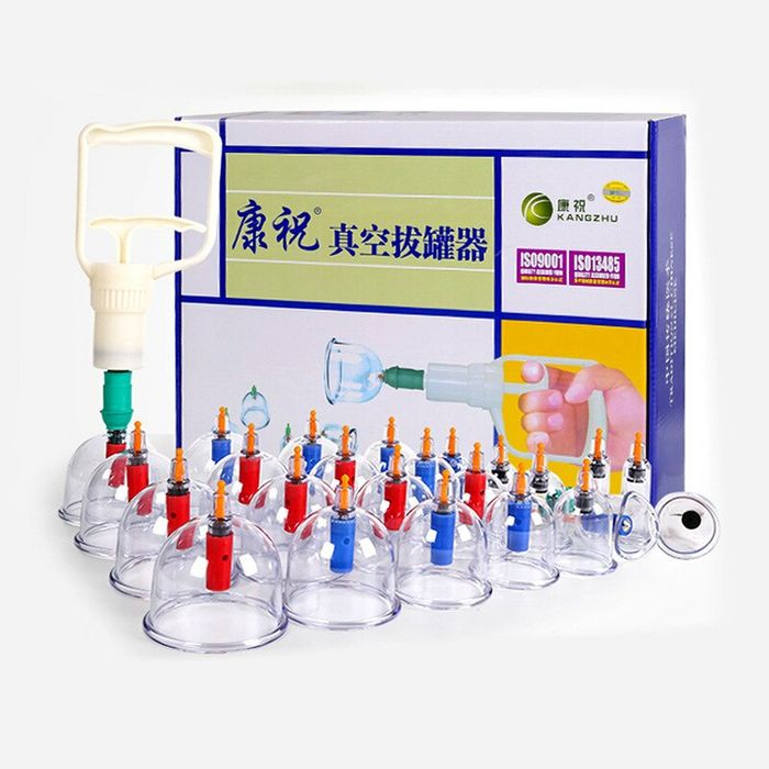 Вакуумные антицеллюлитные массажные банки 12,24 шт насосом и магнита