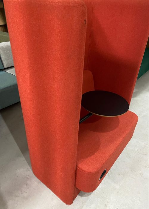 Fotoliu Acustic Lounge cu Spătar Înalt și Măsuță