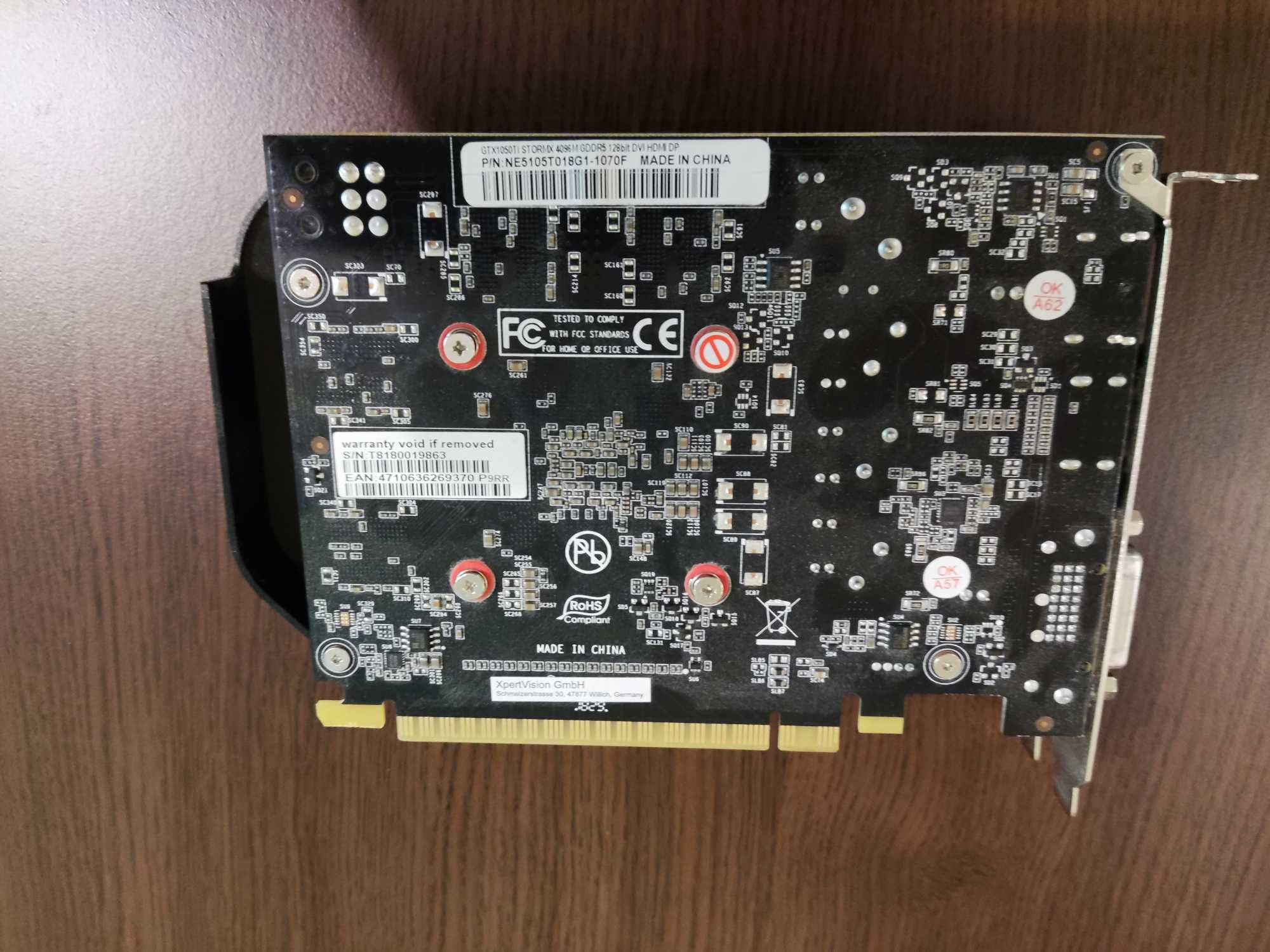 Видео Карта Palit Nvidia GTX 1050ti 128 bit 4GB DDR5 гр. Пловдив Кючук ...