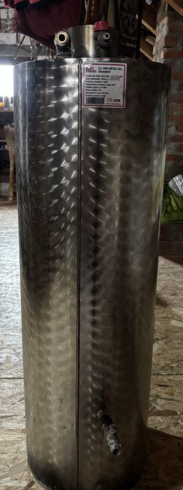 Boiler inox pe lemne 95 litri