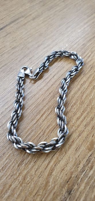 Brățara argint 925 model "rope" brand Sabona