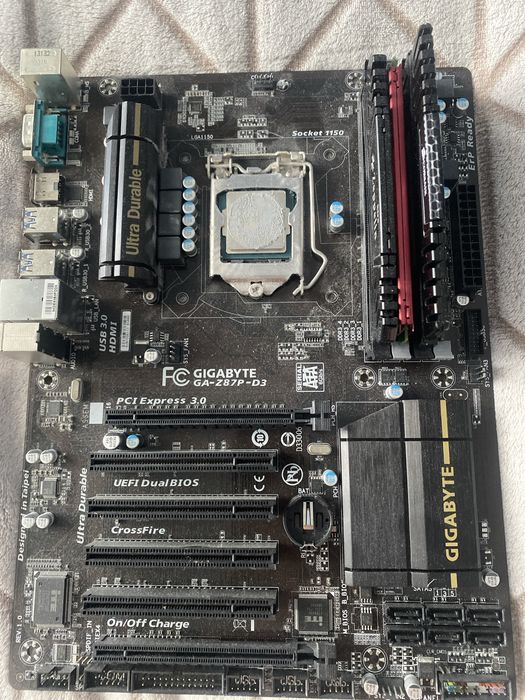 Placa de baza Gigabyte Z87P-D3+I7-4770+28GB Ram