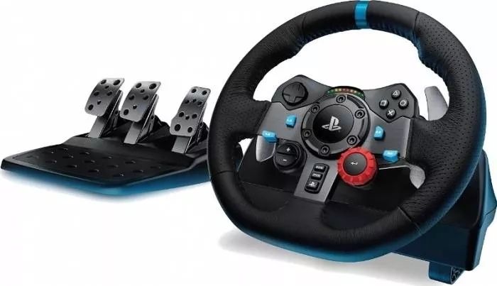 Pachet Complet Sim Racing Logitech G29 (Volan + Pedale + Schimbător Shifter) – Compatibil PC / PS4 / PS5 – Stare Impecab
