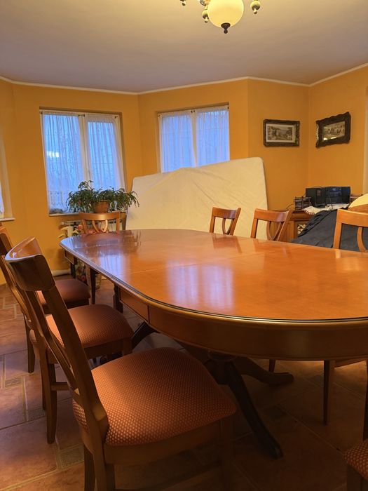 Masa lemn masiv cu scaune