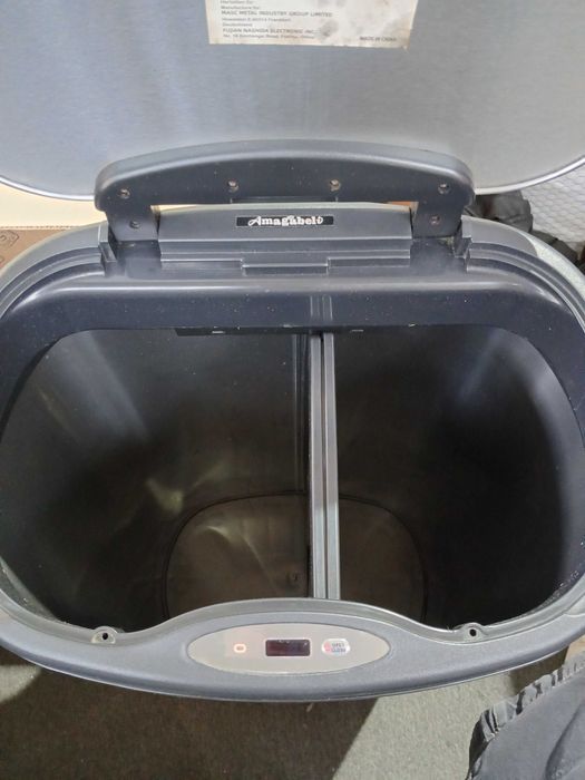 Coș gunoi inox Amagabeli 50L cu senzor automat