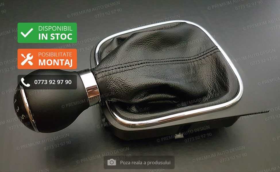 Schimbator viteze PIELE NATURALA - Golf 5 6, Jetta, Eos, Scirocco