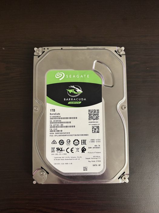 Хард Диск HDD Seagate BarraCuda 1TB SATA 3