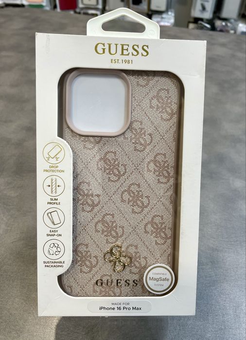 GUESS за iPhone 16 Pro Max Оригинален калъф гръб MagSafe Нов