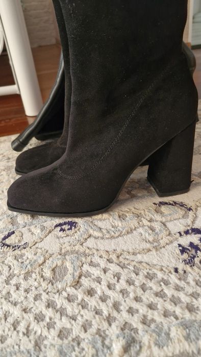 Сапоги замша р 40