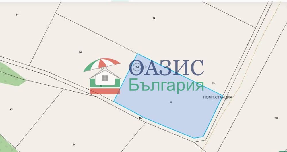 Два парцела земя в УПИ, с. Бата, местност "Помпена станция", по 5741 м2 всеки, общ. площ 11484 м2, за ниско застрояване до 10 м,