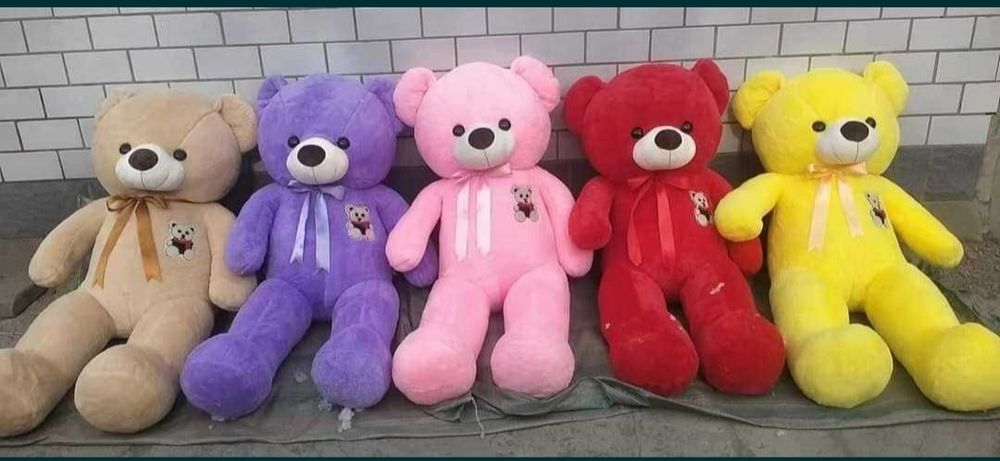 Голямо Плюшено Мече, от 100 до 300см, Розово, Бяло, Кафяво, Сиво и др
