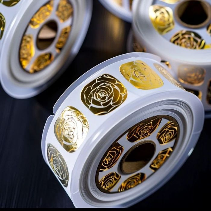 Этикетка самоклейка, Этикетки самоклейки, в рулонах.