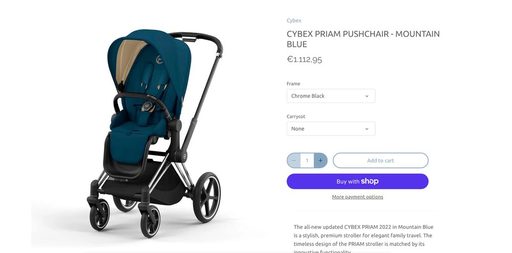 *Подаръци* ПЪЛЕН КОМПЛЕКТ - Количка с кош за новородено Cybex Priam Platinum - всичко струваше 1400+€