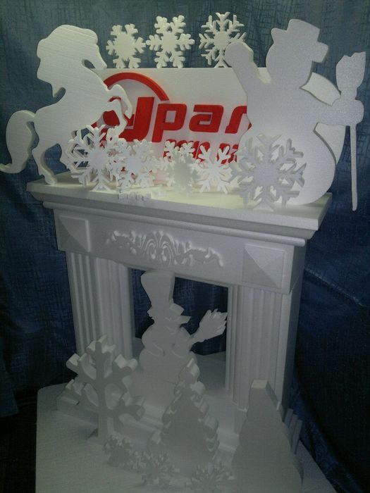 Новогодние изделия из пенопласта