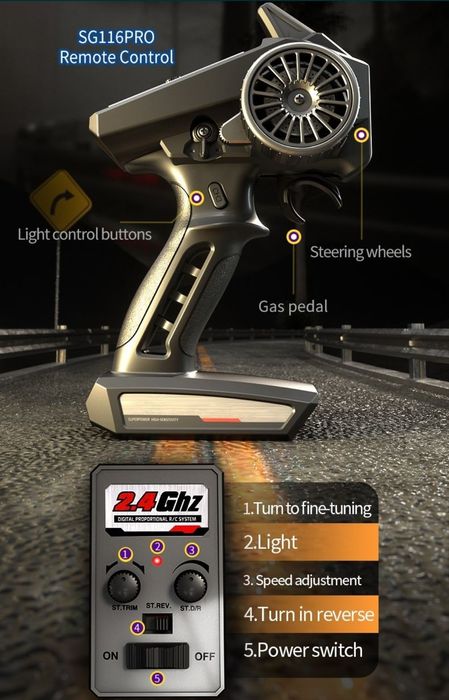 Ново!! Високоскоростна количка с дистанционно управление Beast 50+ км.