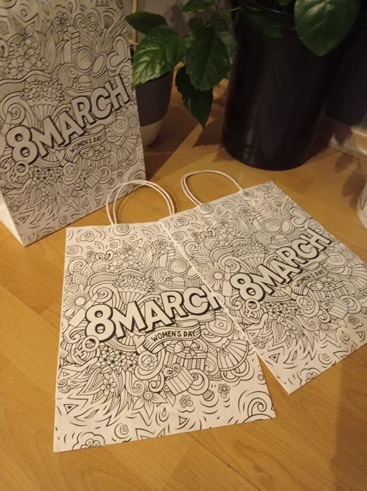 Пакет крафт 8 марта