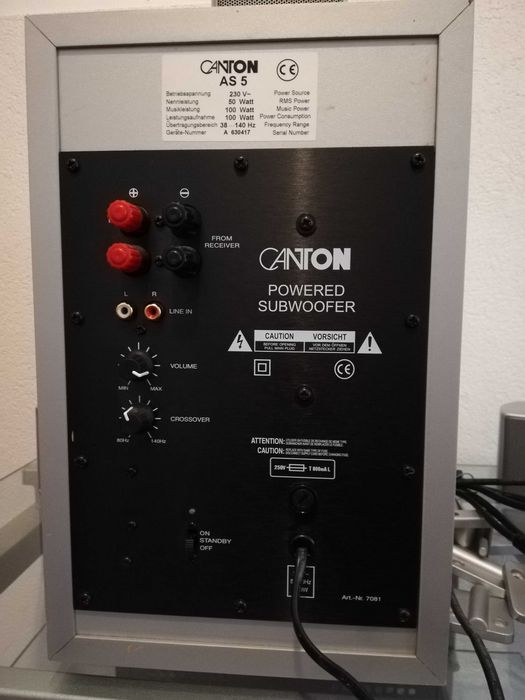 CANTON model AS5 - Sistem Home Theater (5 Boxe + Subwoofer) - Germany