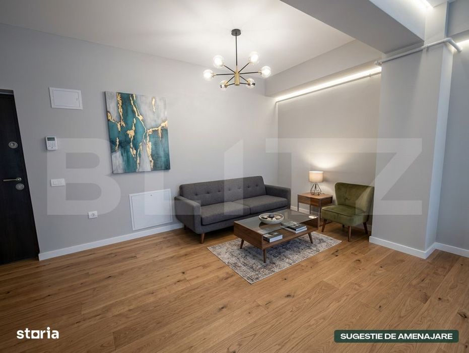 Apartament cu 3 camere, 62 mp, terasa cu panorama, parcare cu CF, zona — fotografia 1