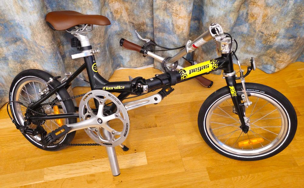 Bicicleta Pliabila, Pegas Teoretic 7S, Negru stelar