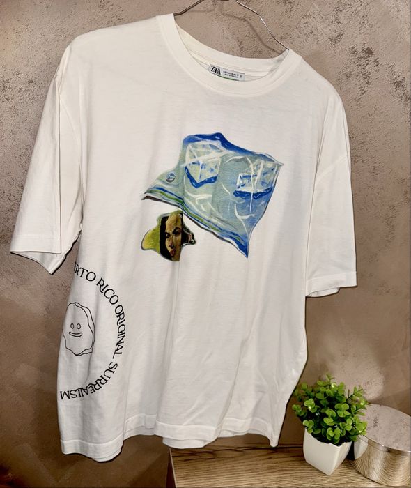 Бяла тениска ZARA