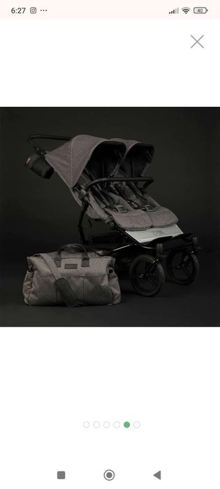 MOUNTAIN BUGGY Комбинирана количка за близнаци DUET V3 LUXURY РИБЕНА К