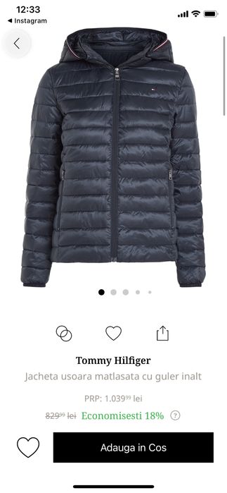 Geaca dama Tommy Hilfiger noua XS