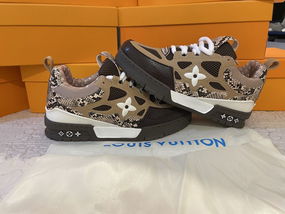 Louis Vuitton skate snake skin
