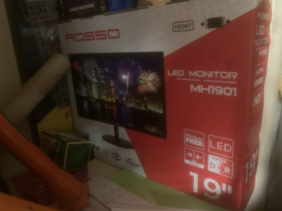 Led Monitor Rosso 19HDMI 75HZ FULL HD