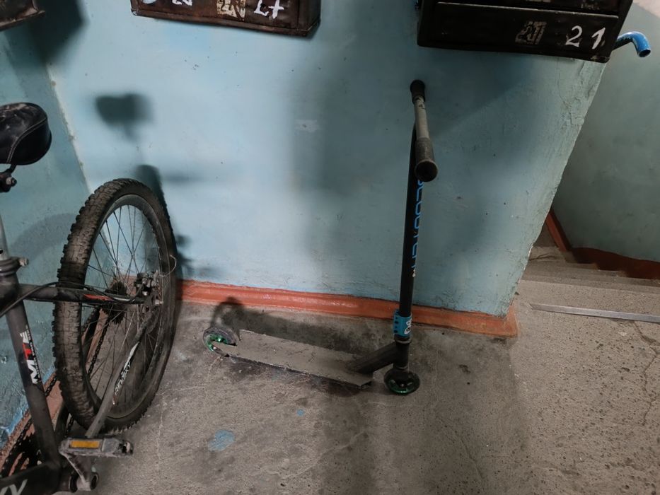 Трюковой самокат и запчасти