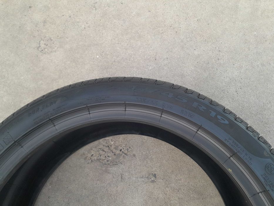 O anvelopa vara 225 45 19 pirelli cinturato P7 run flat profil 7,5 mm