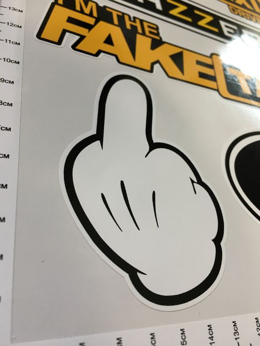 Стикери BrazzerS, Mickey, Fake Taxi, Buttman PVC фолио лист А4