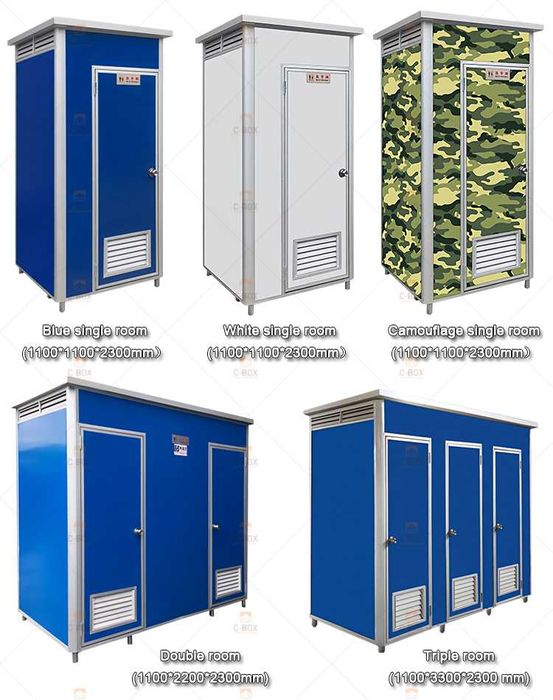 Туалетные кабины для рынков, гостиниц, и парков.