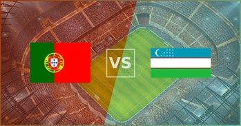 Partugalya va Ozbekiston oyinini tomosha qilish uchun bilet.
